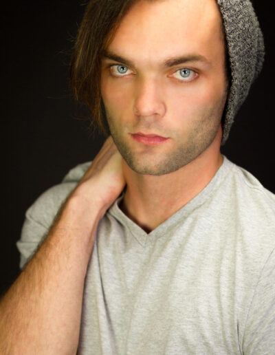 Nashville Modeling and headshot photographer Jason Coleman Photography with Christopher in the home studio