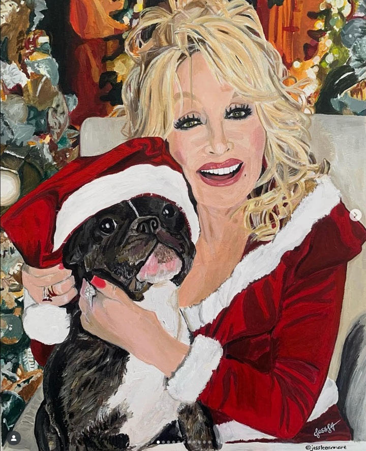 Jess Leeann art's painting of Dolly